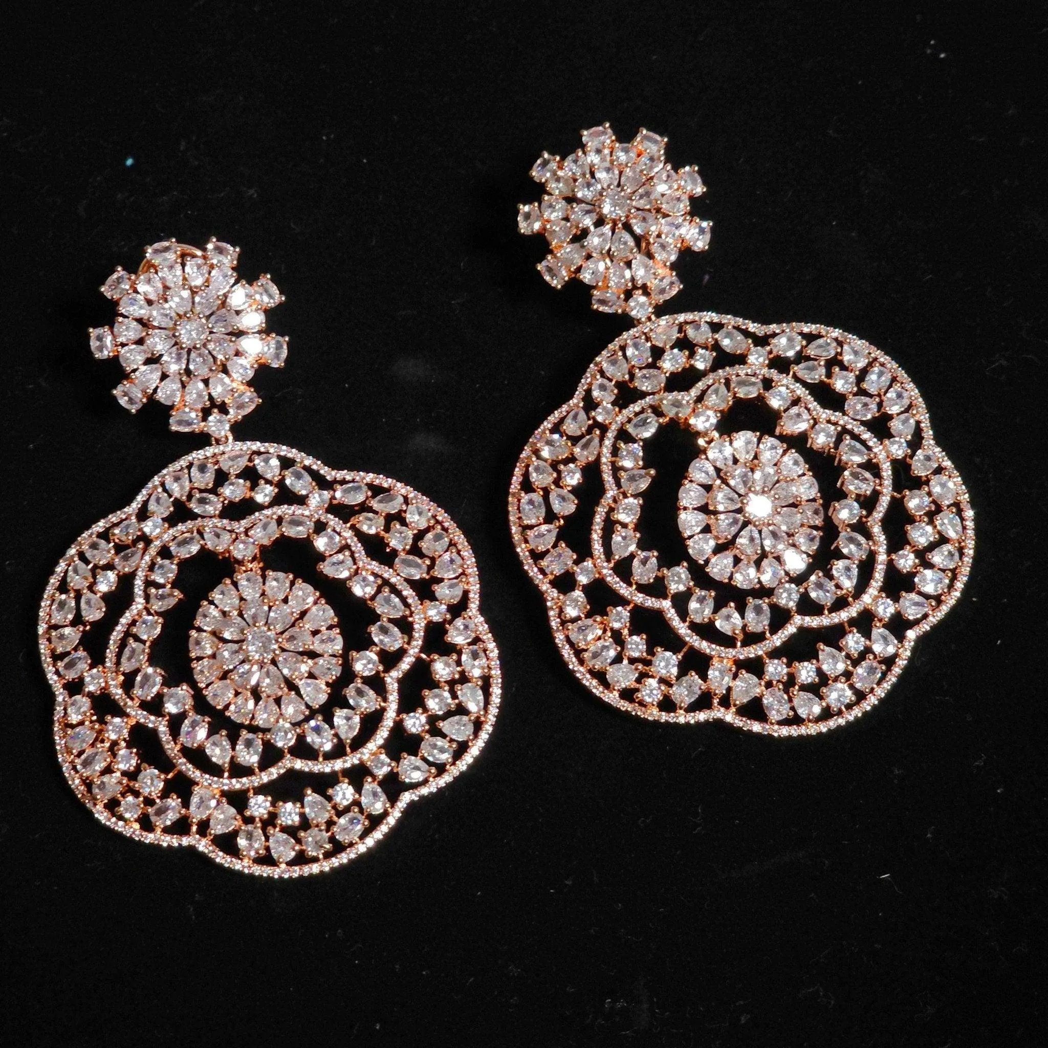 Inaya American Drop Diamond Earrings