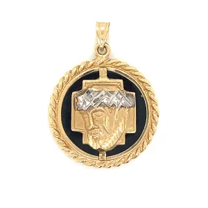 Jesus the Savior Pendant 14k Gold