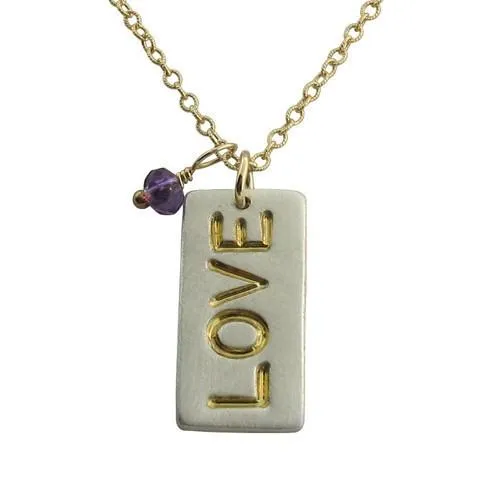 LOVE Dog Tag Necklace