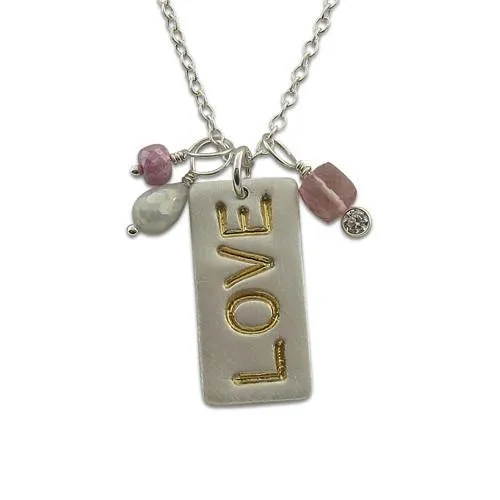 LOVE Dog Tag Necklace