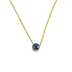 Magic Eye Sapphire Necklace