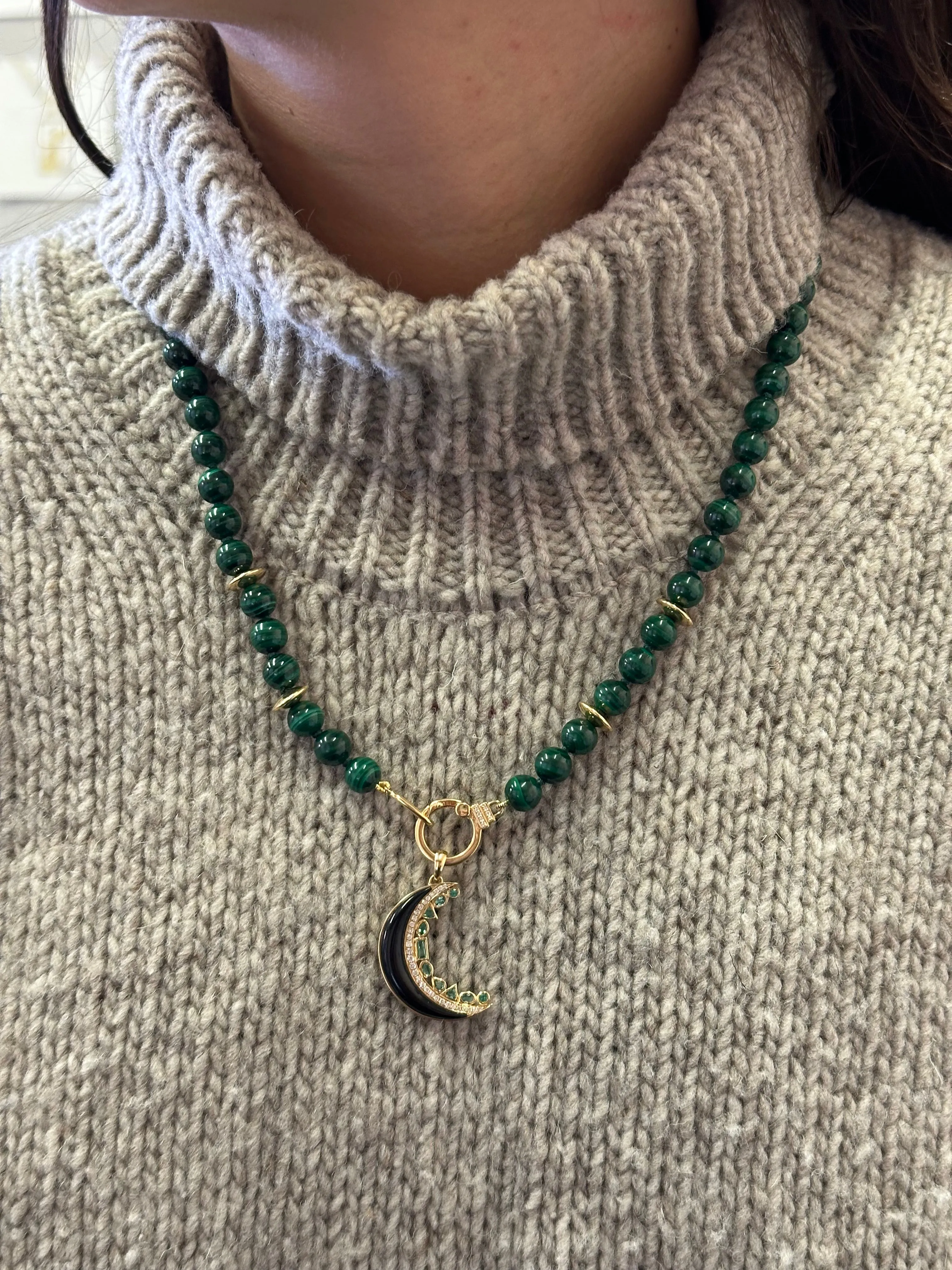 Malachite Beaded Necklace