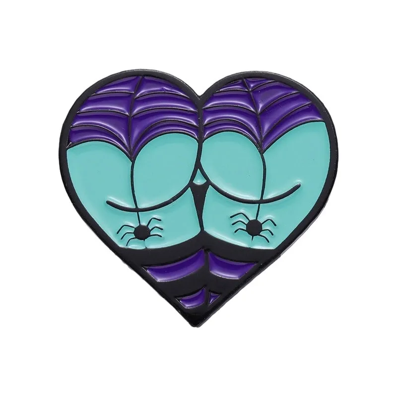 Modern Style Heart Shape Alloy Plating Unisex Brooches