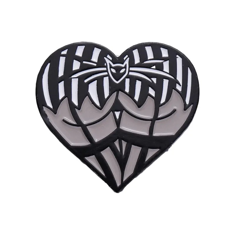 Modern Style Heart Shape Alloy Plating Unisex Brooches