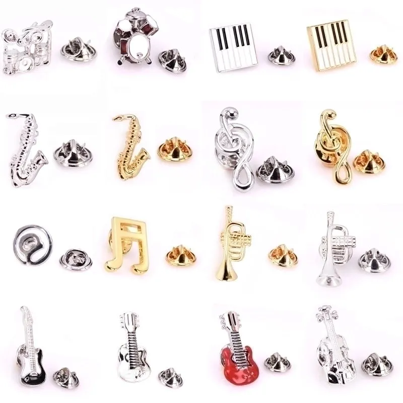 Modern Style Pin Audio Copper Metal Unisex Brooches