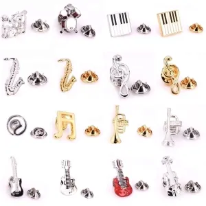 Modern Style Pin Audio Copper Metal Unisex Brooches