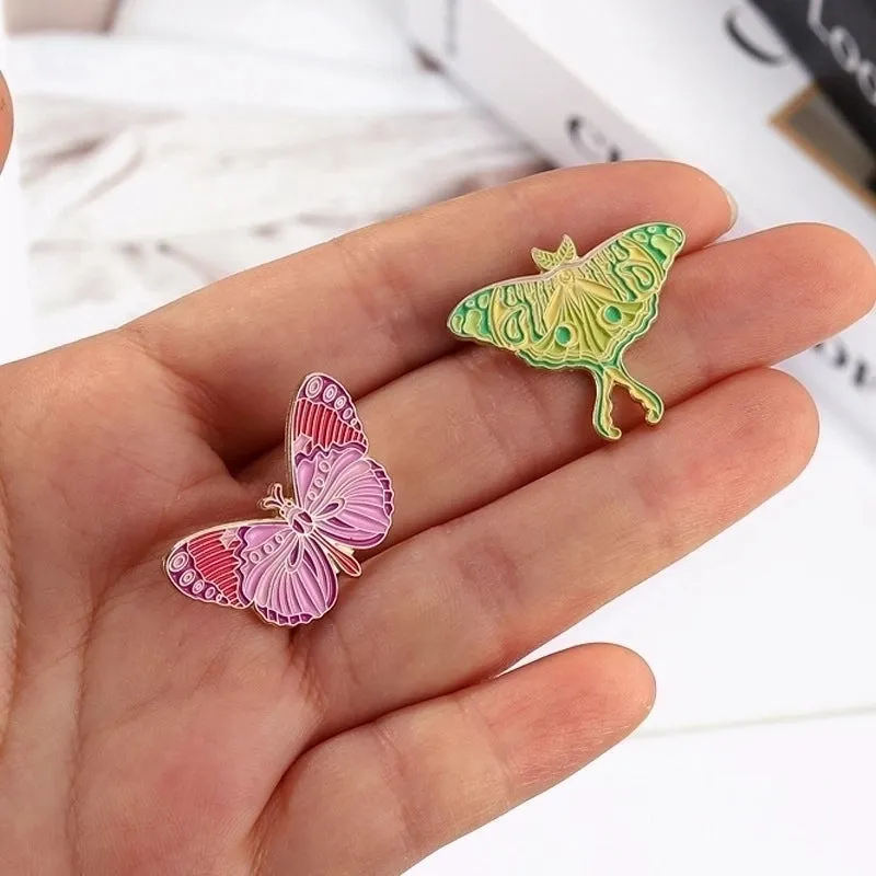 Modern Style Pin Butterfly Alloy Plating Unisex Brooches