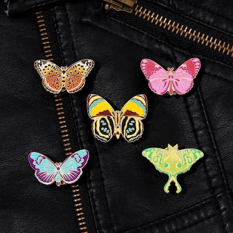 Modern Style Pin Butterfly Alloy Plating Unisex Brooches