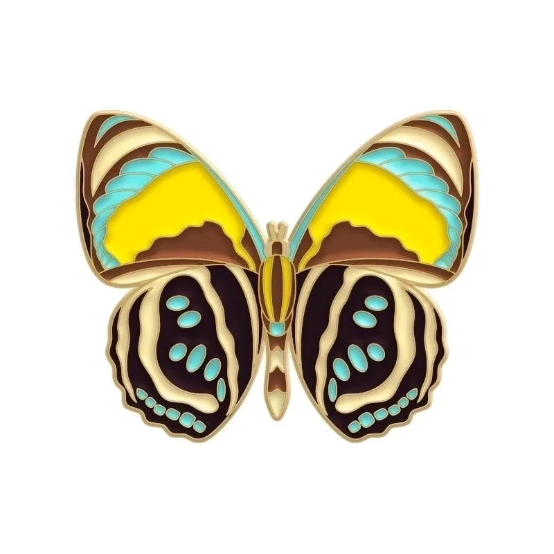 Modern Style Pin Butterfly Alloy Plating Unisex Brooches