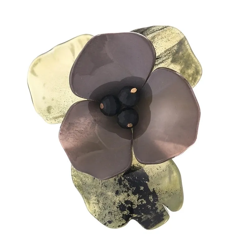 Modern Style Pin Flower Arylic Women'S Brooches