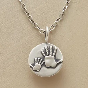 Mother & Child Handprints Necklace