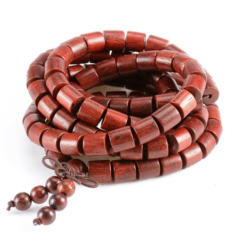 Natural Redwood 108 Beads Multi-layer Meditation Mala Bracelet