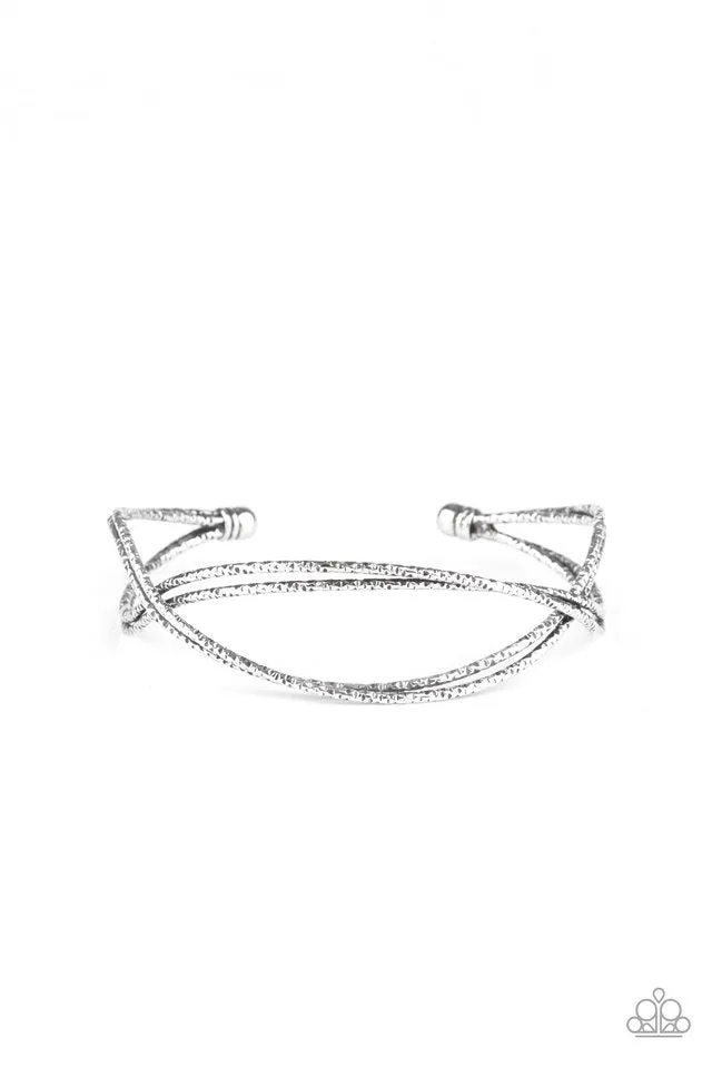 Paparazzi Bracelet ~ Bending Over Backwards - Silver