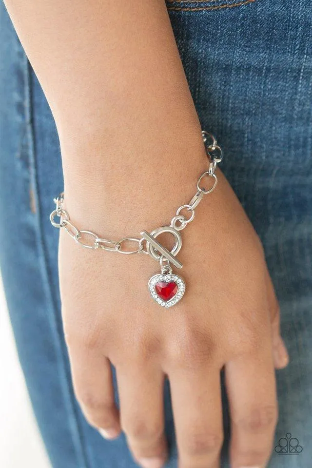 Paparazzi Bracelet ~ Going Steady - Red