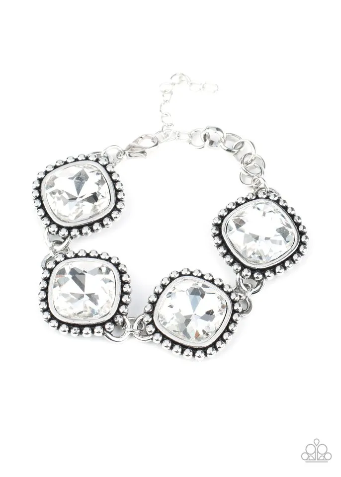 Paparazzi Bracelet ~ Megawatt - White