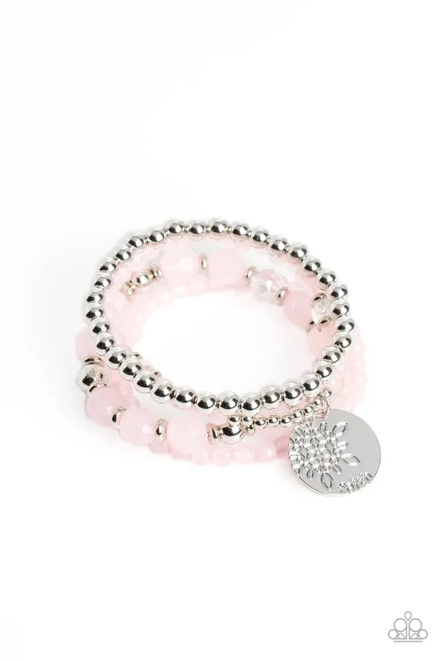 Paparazzi Bracelet ~ Surfer Style - Pink