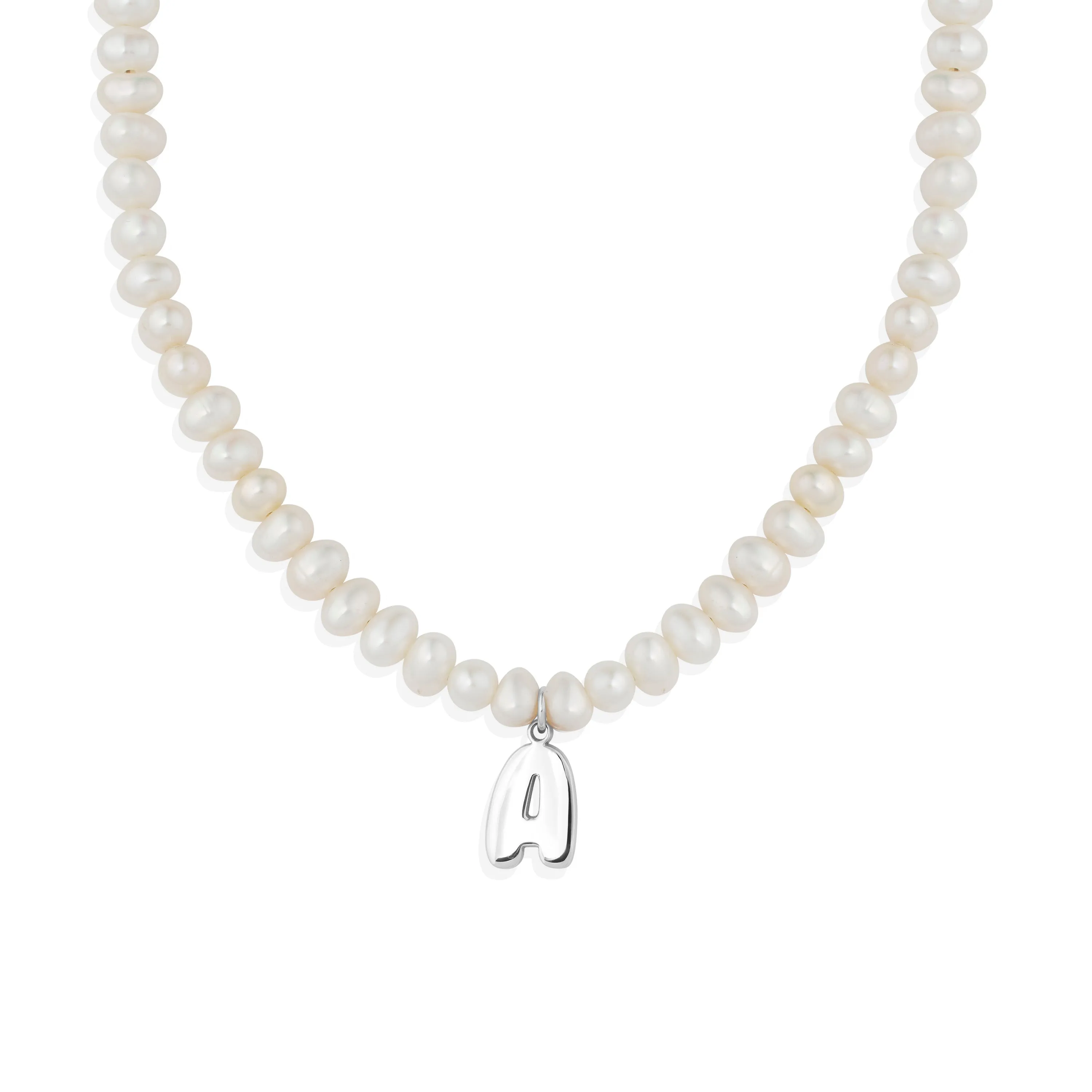 Pearl Bubble Name Necklace