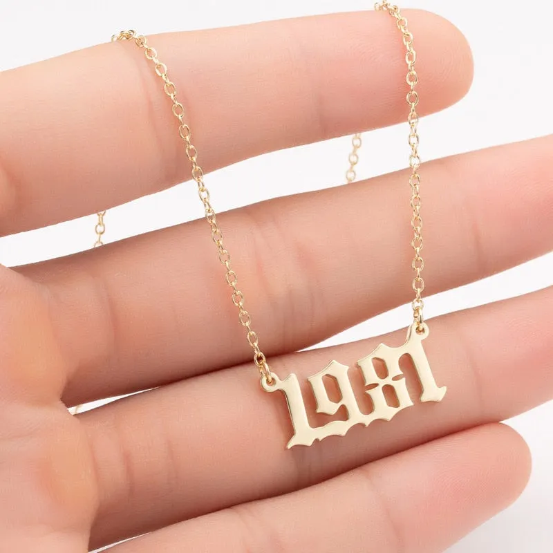 Personalized Date Necklaces