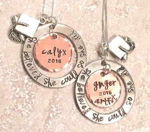 Personalized Graduation Necklace, High School Graduation Gift, College Graduation Gift, Graduation Necklace, natashaaloha