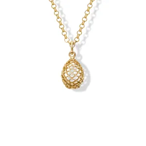 Pigne di Santo Stefano Medium Necklace Pendant Yellow Gold