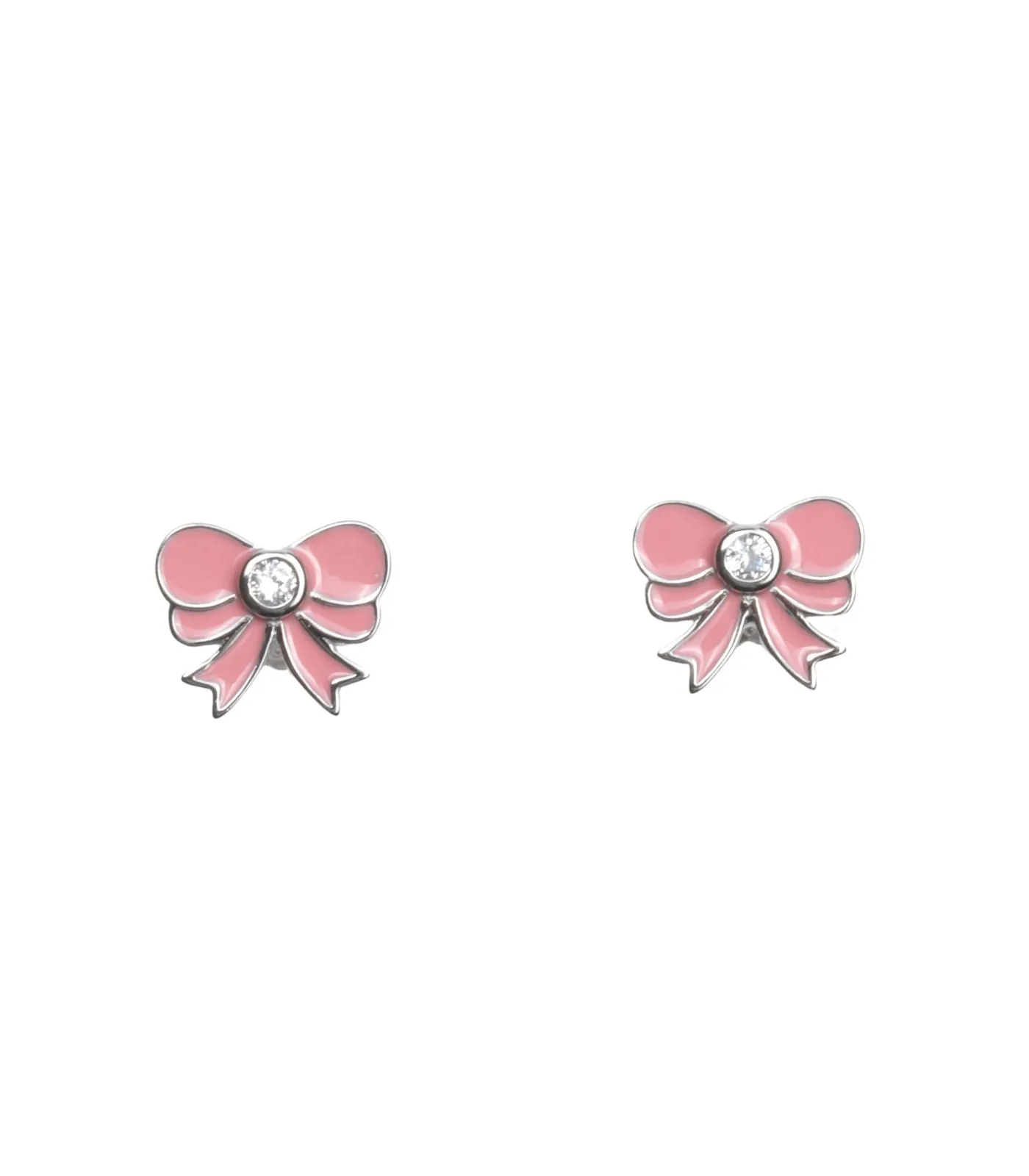 Pink Bow Tops (Silver)