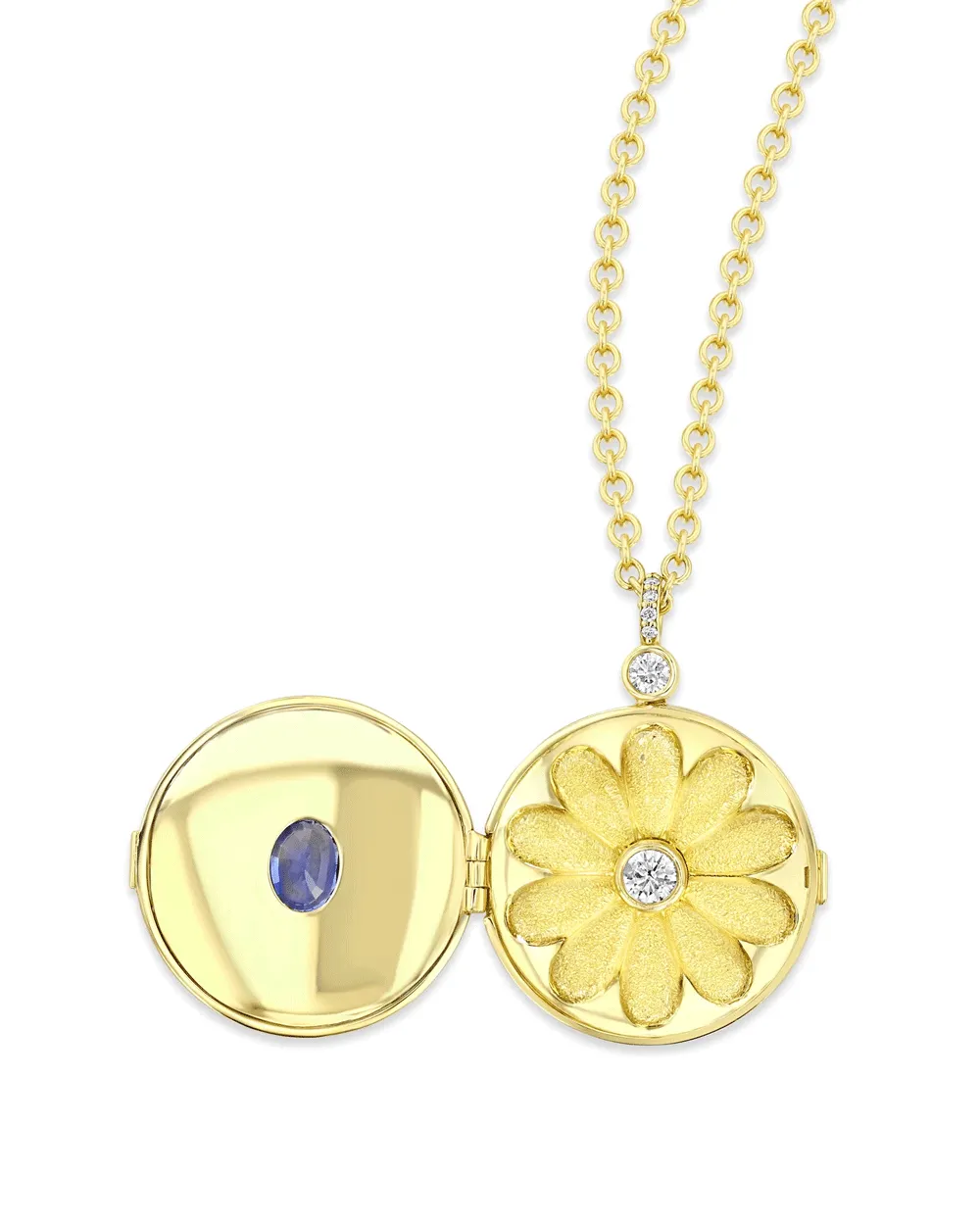 Prisma Sapphire Locket Necklace