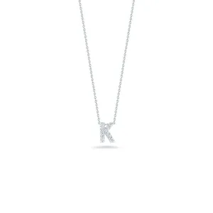 Roberto Coin Tiny Treasures Diamond Love Letter “K” Necklace