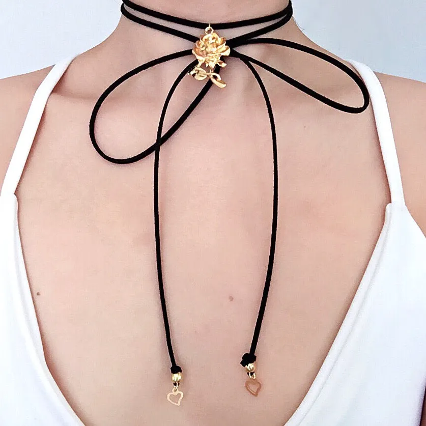 ROSE CHOKER NECKLACE