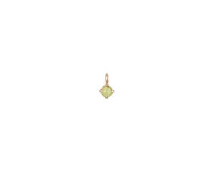 Rose Cut Yellow Sapphire Charm