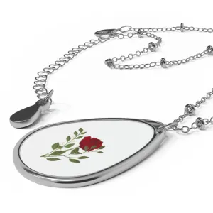 rose Oval Necklace