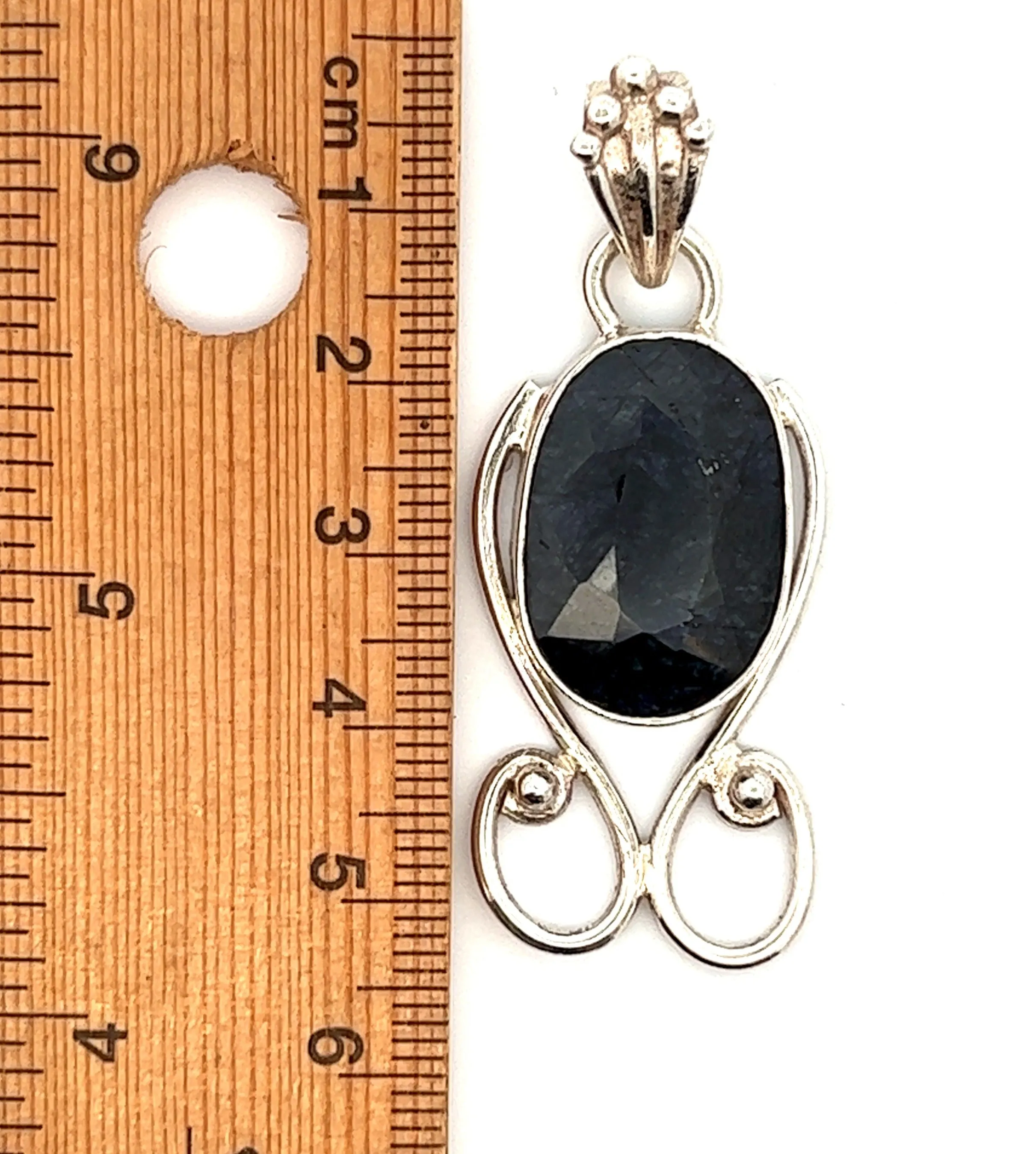 Sapphire 925 Sterling Silver Pendant