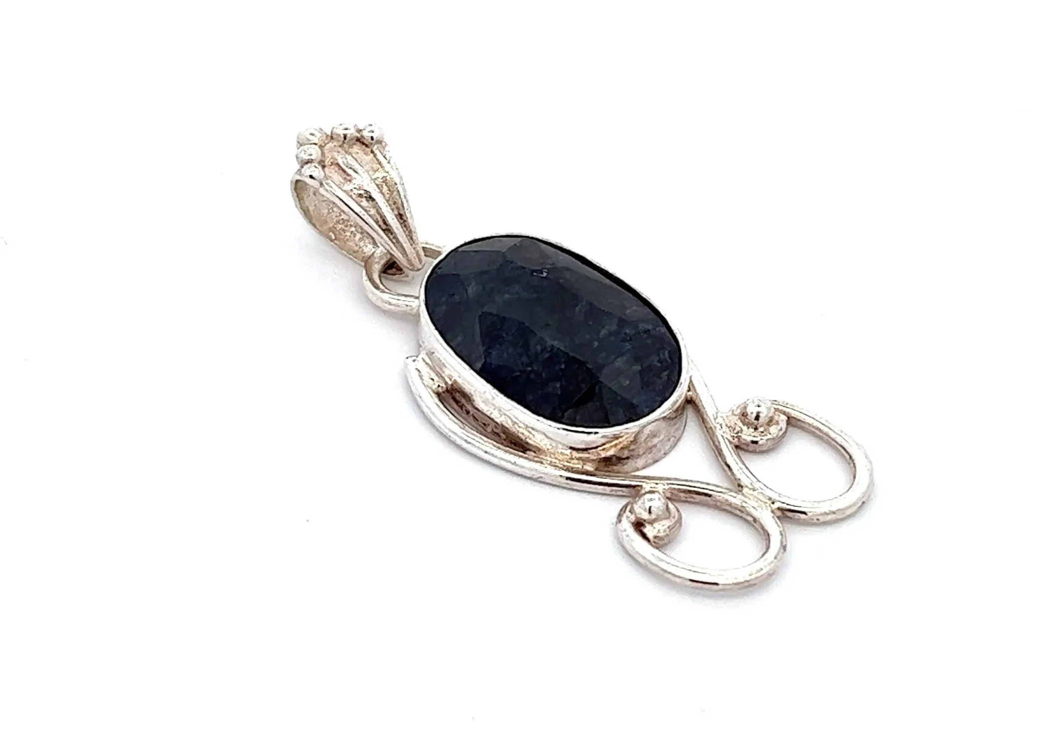 Sapphire 925 Sterling Silver Pendant