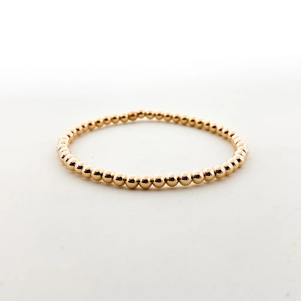 Scarlett Grace Beaded Bracelet Set | Rose Gold