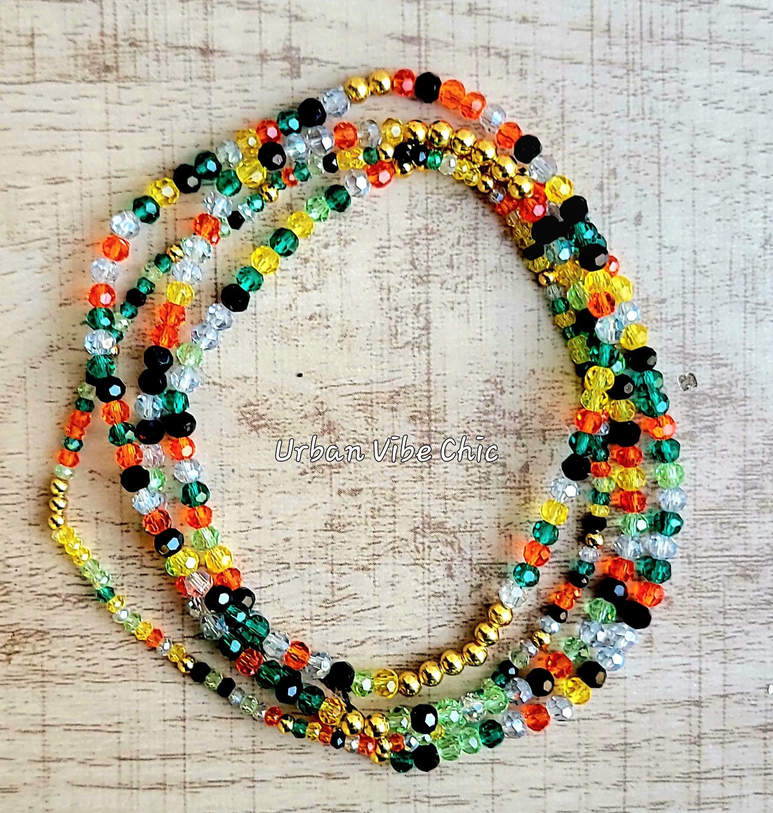 Seed Glass Stretch Bracelet - Bright