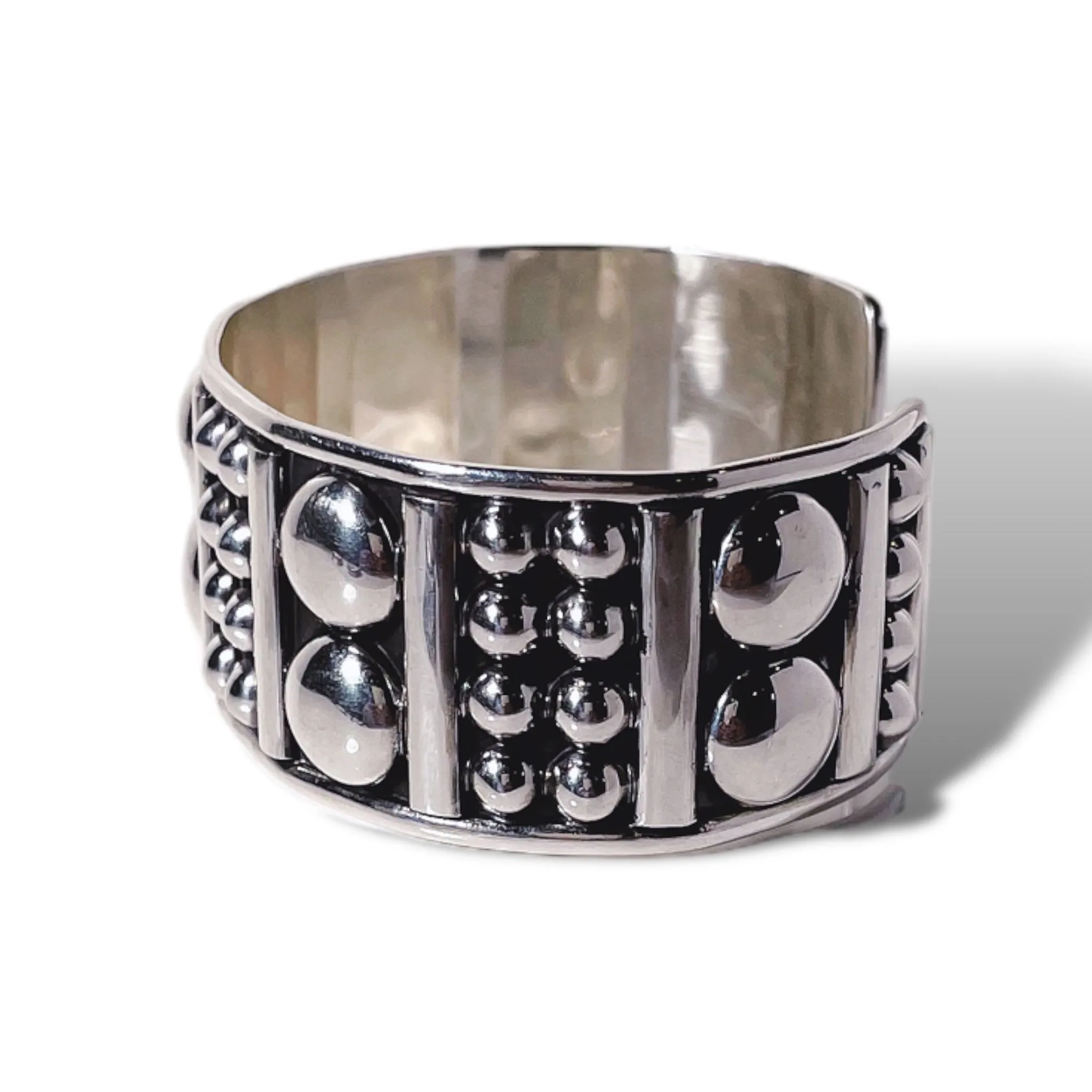 Sterling Silver Multi Ball Cuff