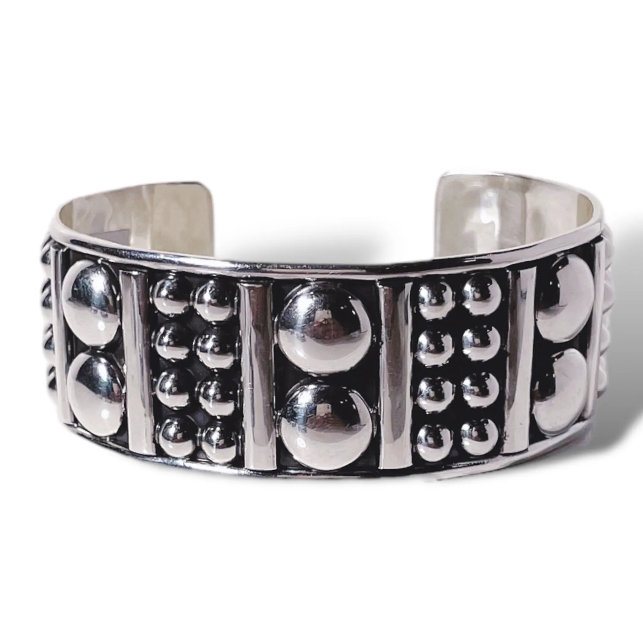 Sterling Silver Multi Ball Cuff