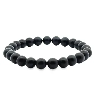 Stretchy Matte Ebony Beaded Bracelets