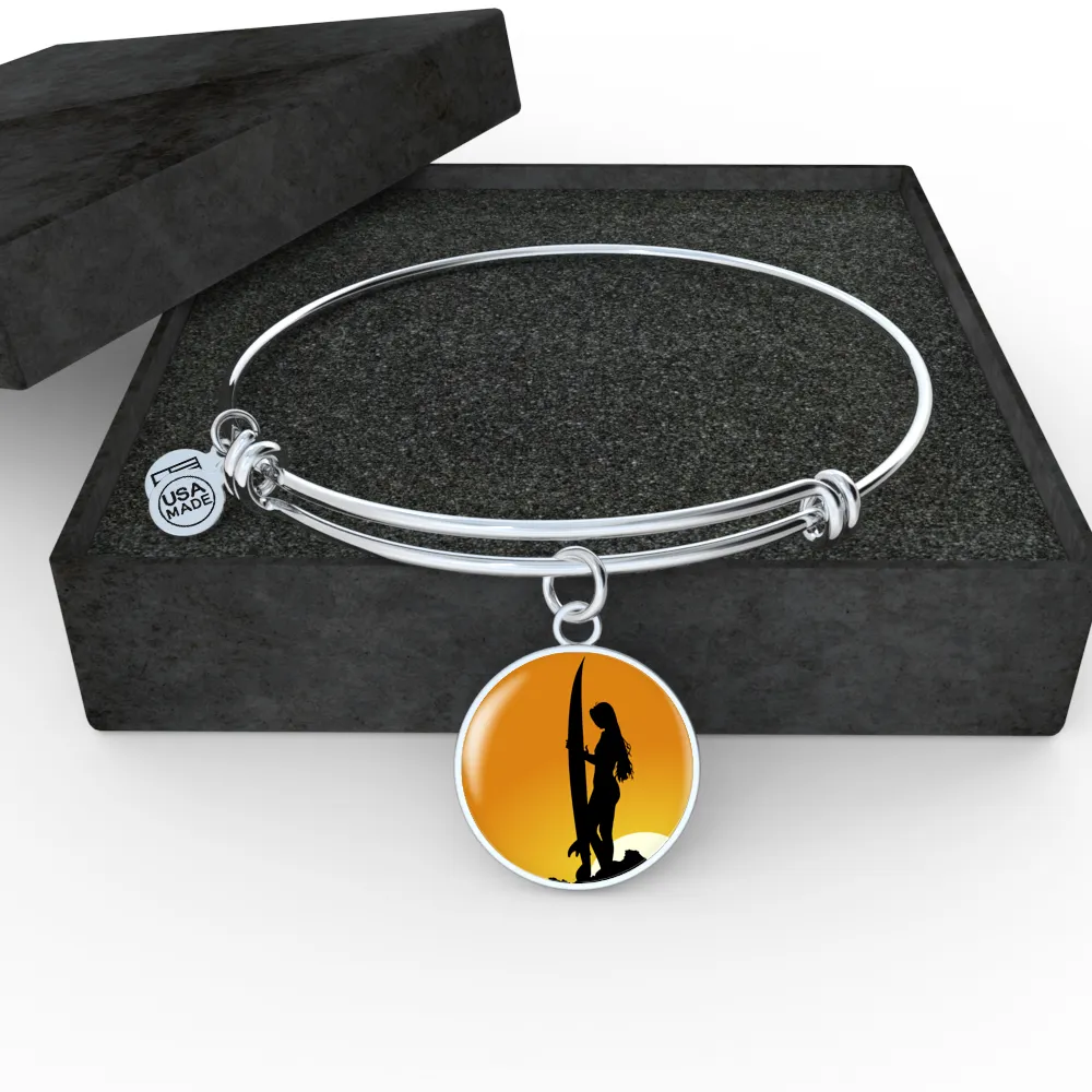 Surfer Girl Bangle Bracelet