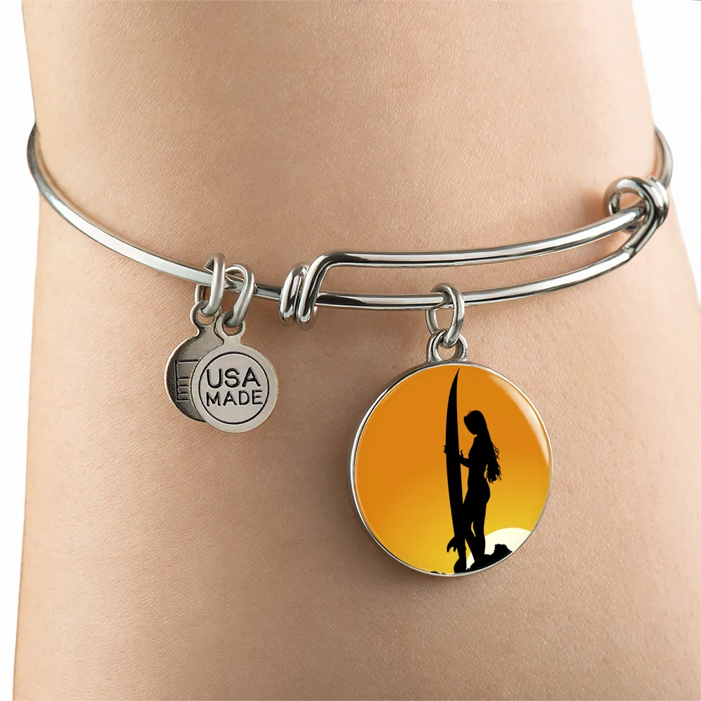 Surfer Girl Bangle Bracelet