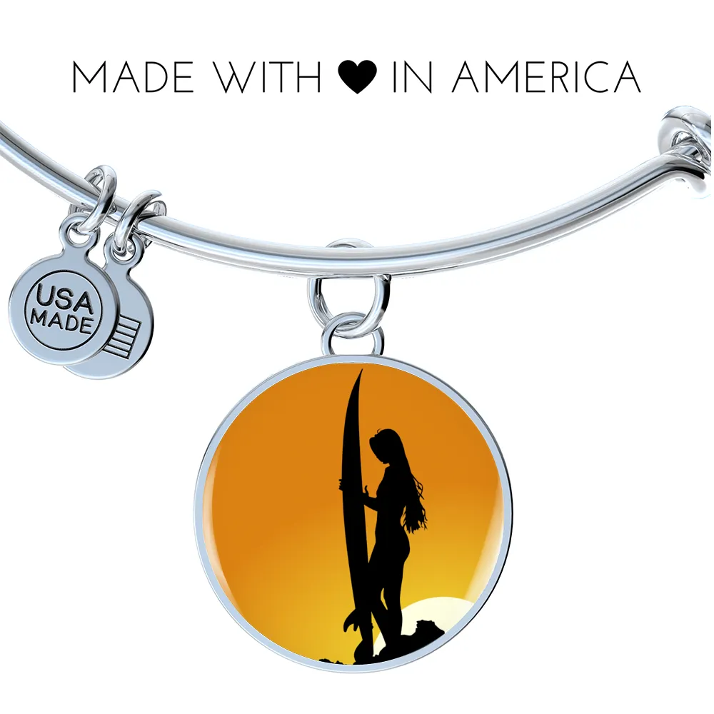 Surfer Girl Bangle Bracelet