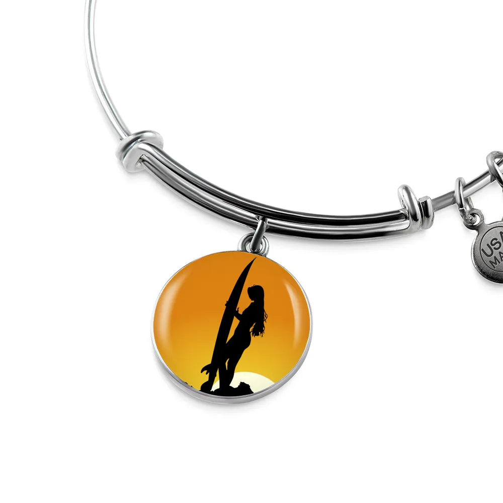 Surfer Girl Bangle Bracelet