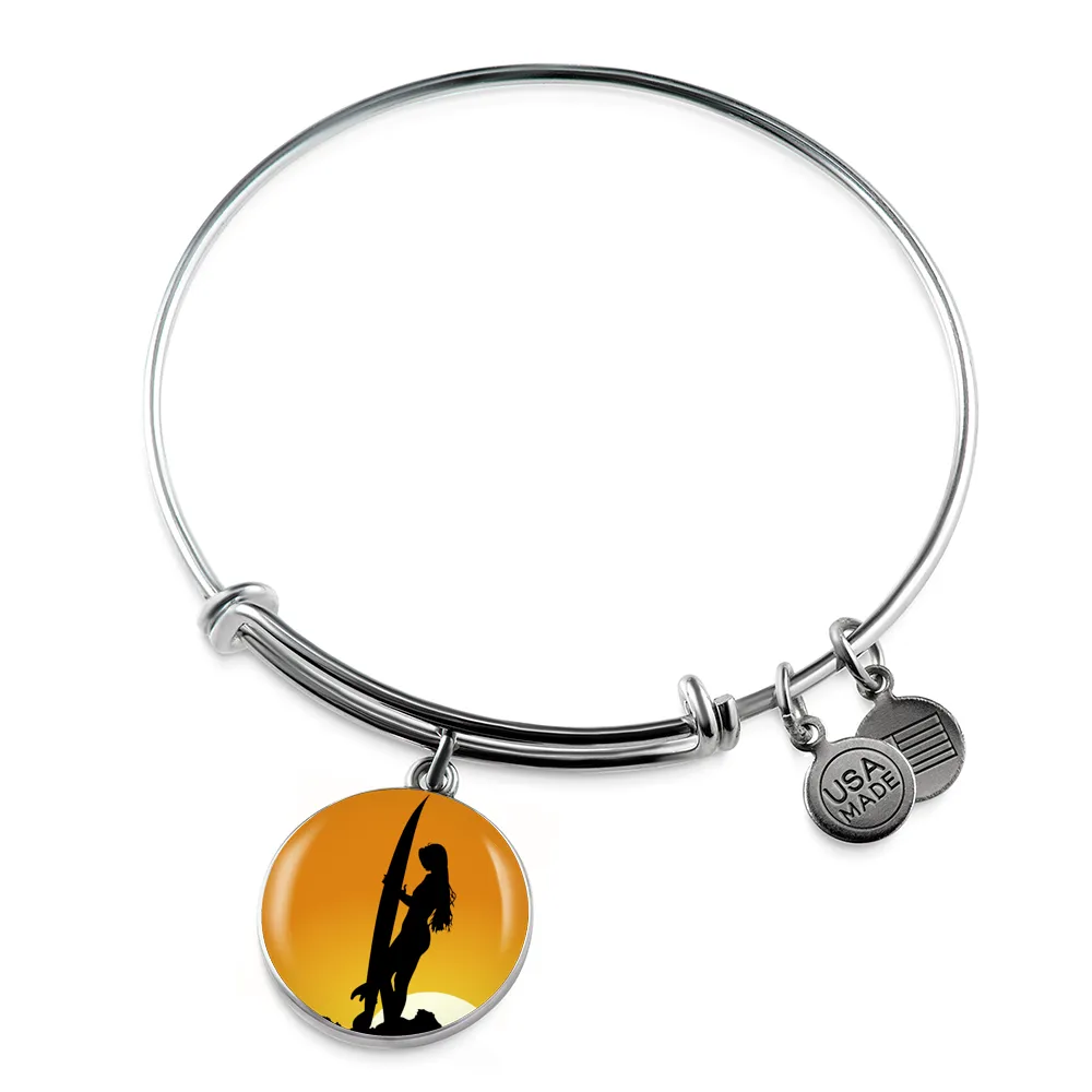 Surfer Girl Bangle Bracelet