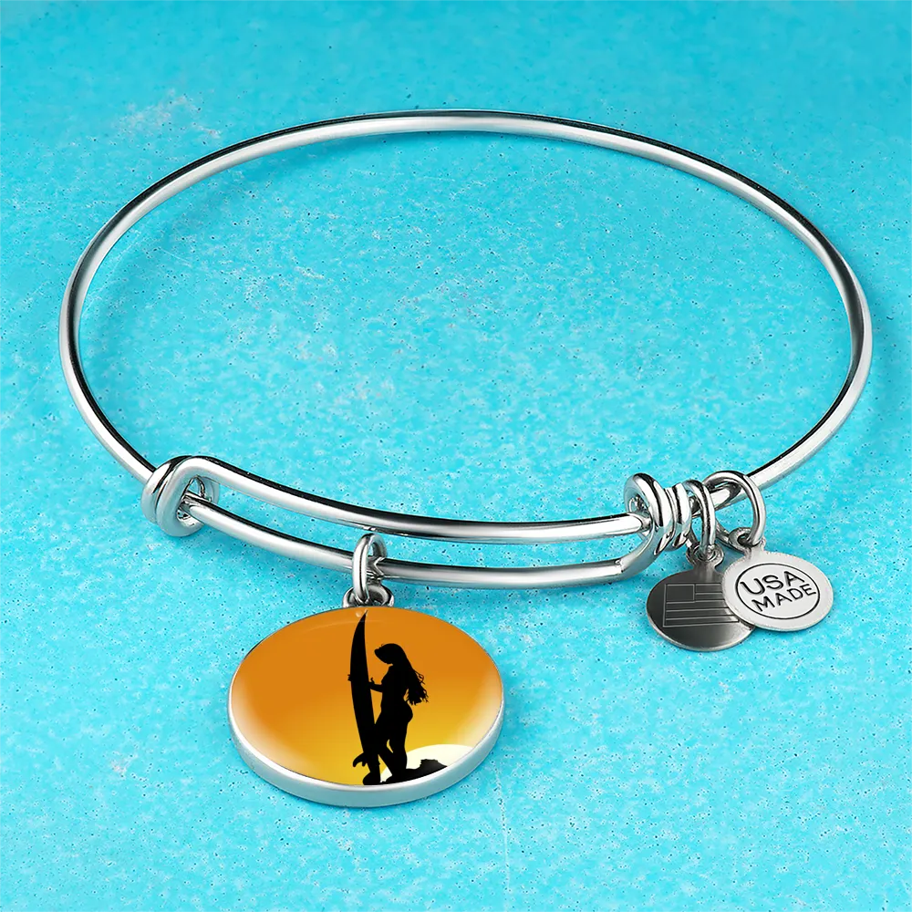 Surfer Girl Bangle Bracelet