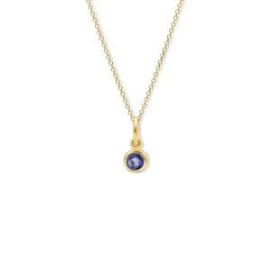 Talya Necklace Pendant Yellow Gold - Sapphire