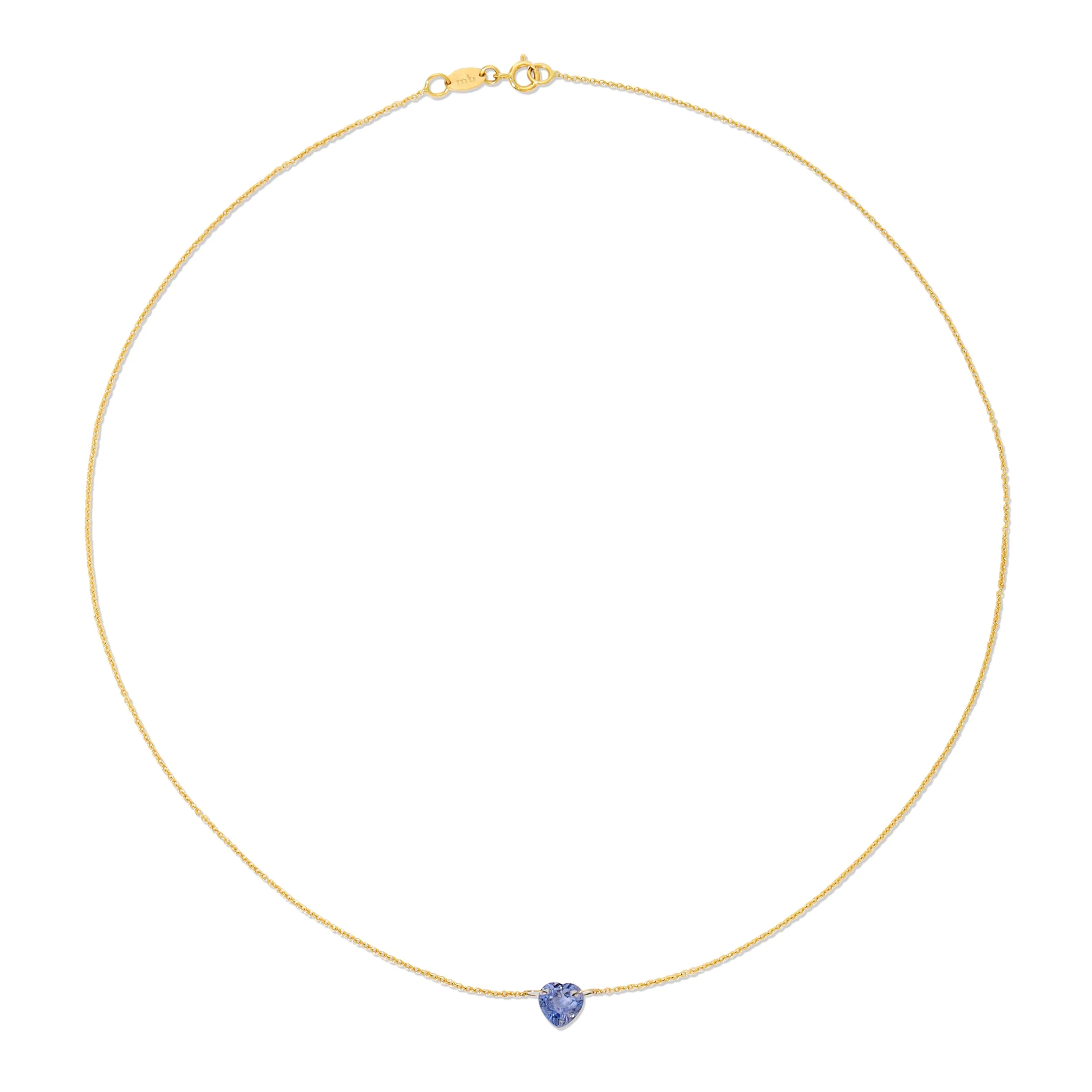 The Sweetheart Necklace - Blue Sapphire