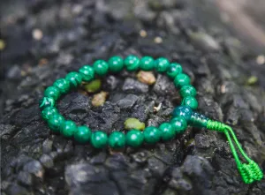 Tibetan Malachite Buddhist Wrist Mala