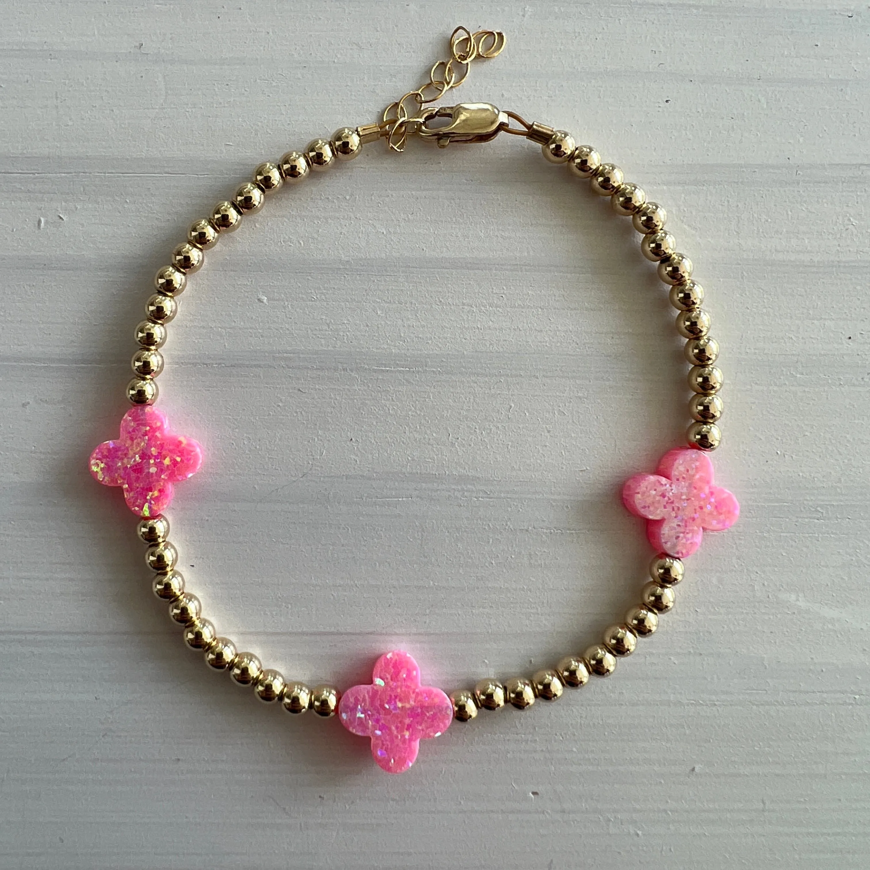 Triple Medium Clover Bracelet