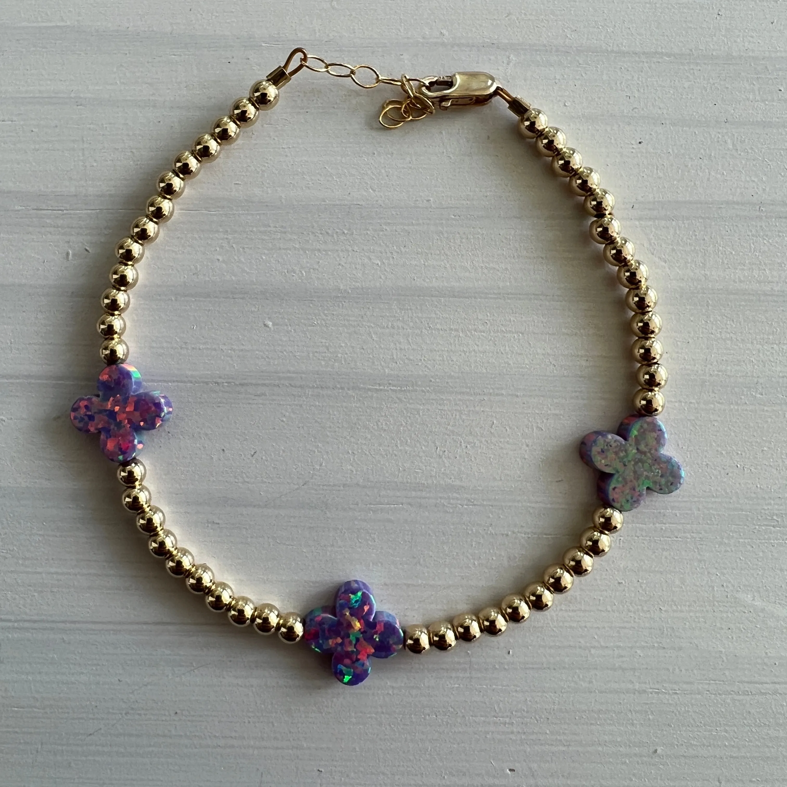 Triple Medium Clover Bracelet