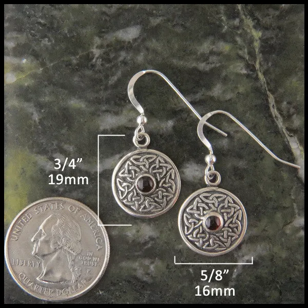 Wheel of Life Earrings in Sterling Silver