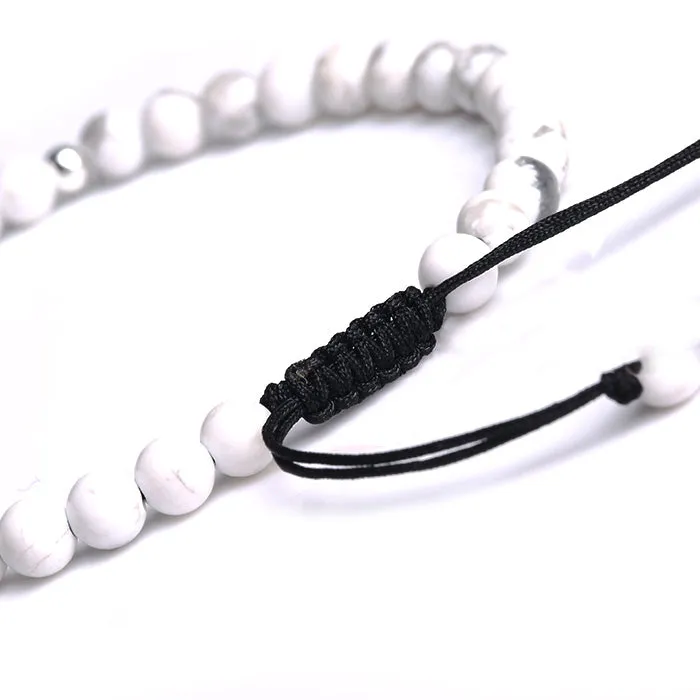 White Turquois Tiny Beaded Bracelets Lovers Jewelry Accessories Gift for Women Men